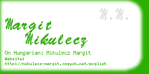 margit mikulecz business card